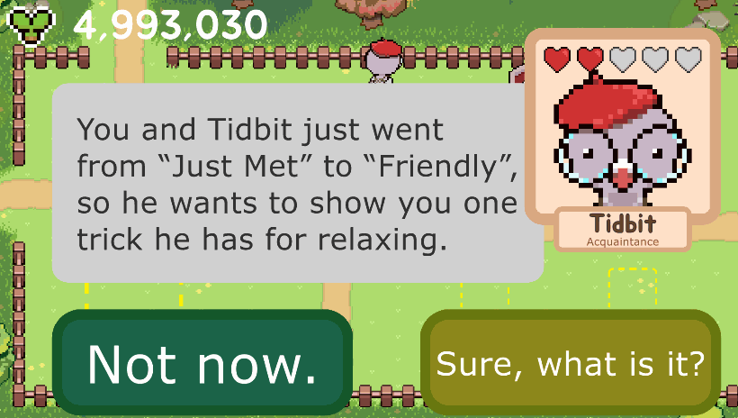 Tidbit is practicing deep breathing